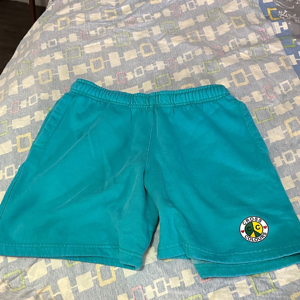 Cross Colours Teal Athletic Shorts